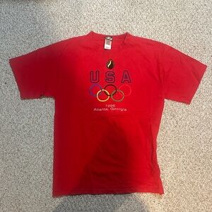 Hanes Red USA Olympic Tee